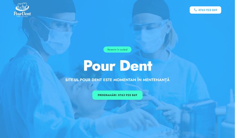 Pour Dent — web design Brave Design